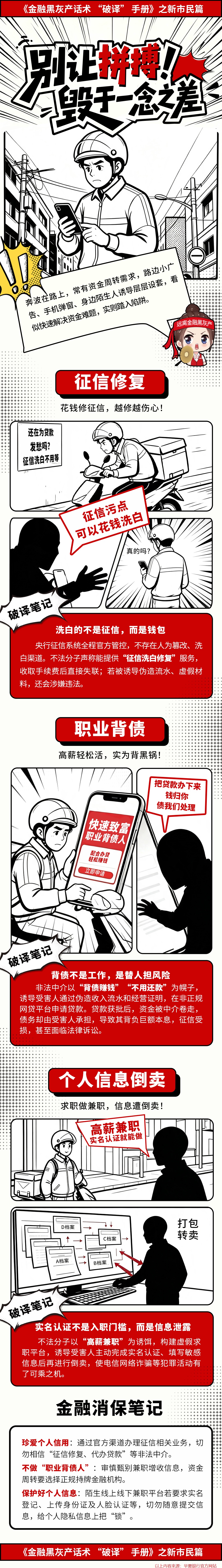 金融消保提示：珍惜个人征信记录 警惕金融黑灰产陷阱
